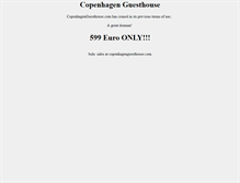 Tablet Screenshot of copenhagenguesthouse.com